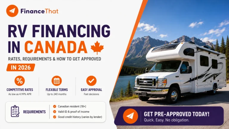Canada RV Loans Rates, Bad Credit & How To Get Approved